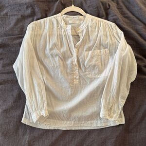 Doen Cream Button-Up Blouse